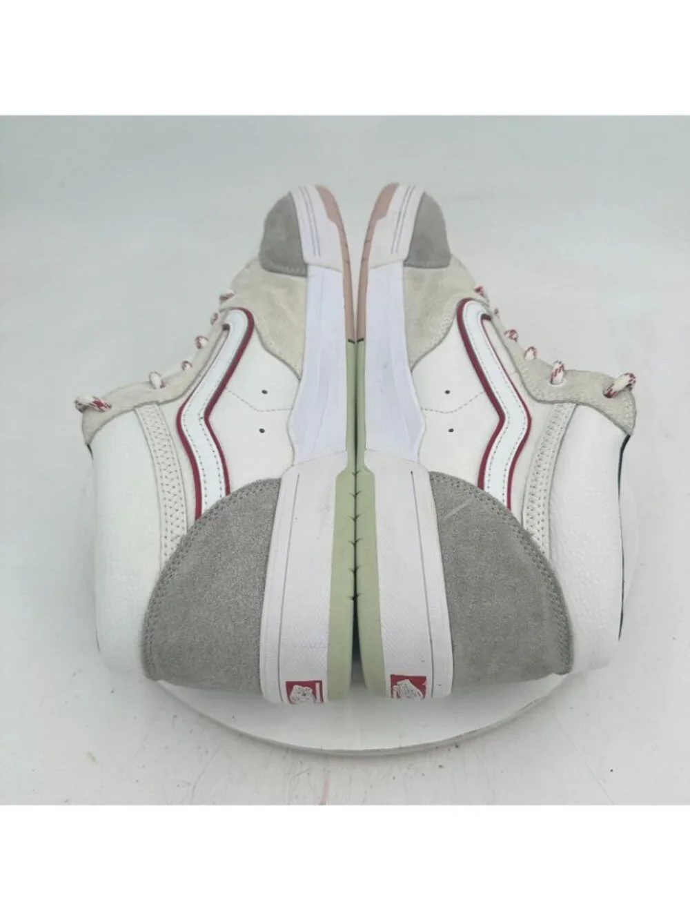 Vans Zahba Mid Men Size 13 721356 Gray White Lace Up Skateboarding Shoes